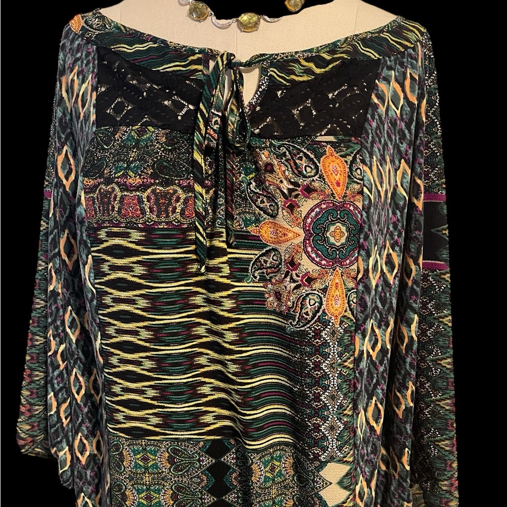 Anthropology Fig & Flower 3x Peasant Blouse